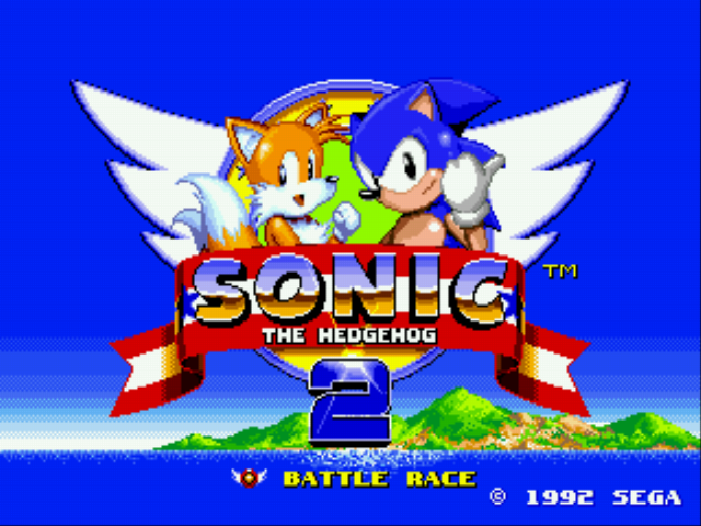 Sonic 2 - Battle Race Title Screen